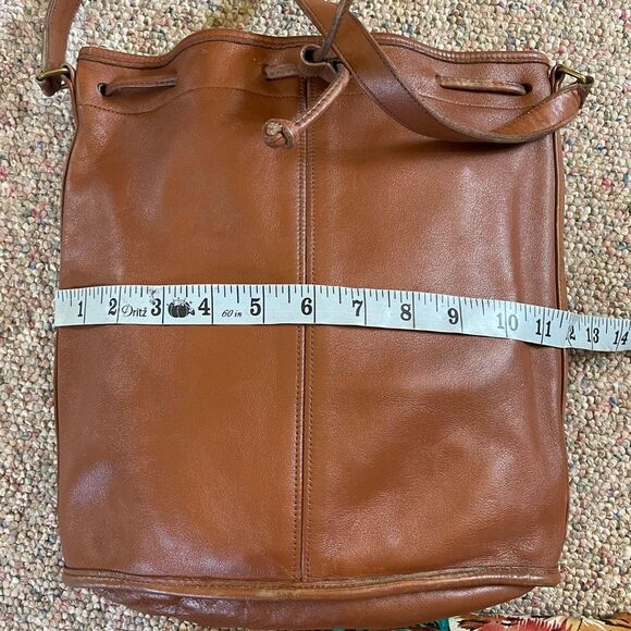 Coach Tan Leather Shoulder Bag - Picture 10 of 14